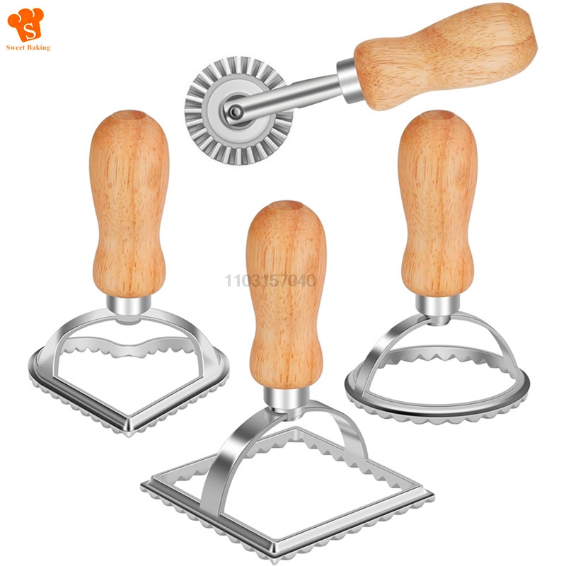 Dumpling Press Set - 3/4Pcs 수동 파스타 금형 세트 홈