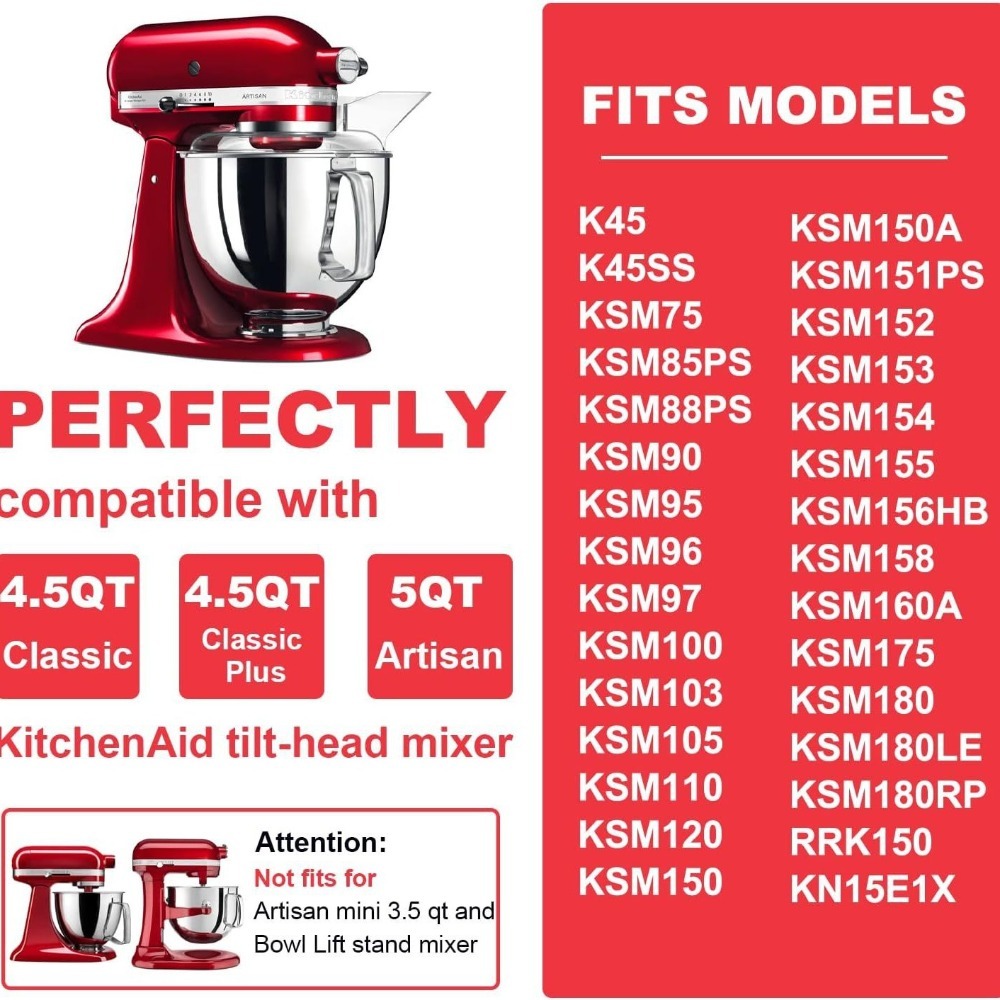 4.5-5 QT 믹서 볼 스테인리스 스틸 키친에이드 아 - Kitchenaid Mixer Artisan 5Qt 리뷰 및 가격