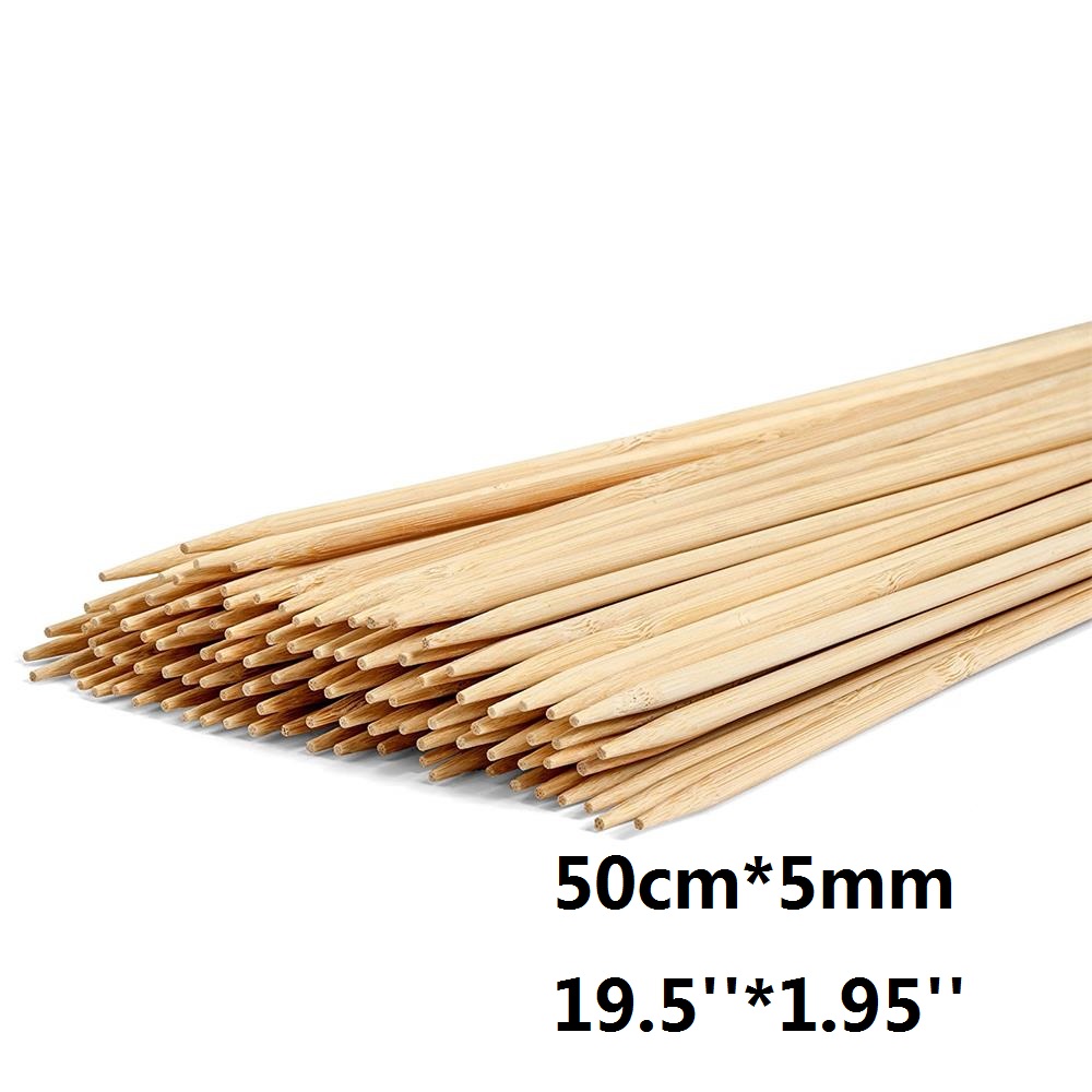 50cm x 5mm 길이 일회용 바베큐 그릴 대나무 꼬 - Corn Dog Stick 리뷰 및 가격