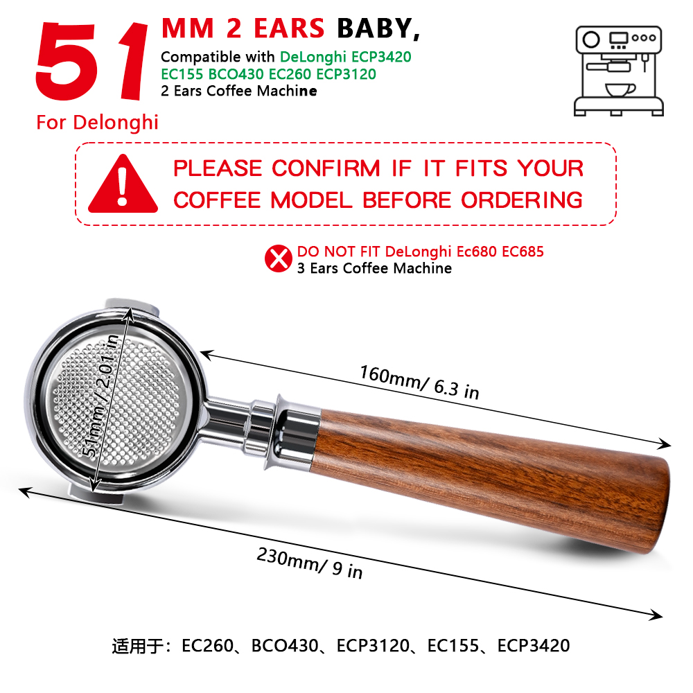 51mm 2Ears Bottomless Naked Po - Delonghi Espresso Ecp3420 리뷰 및 가격