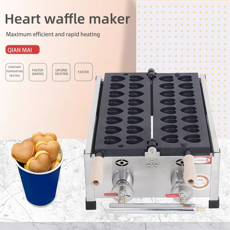 미니 가스 하트 모양 와플 메이커 상업용 산업용 고효율 - Mini Pancake Griddle 리뷰 및 가격