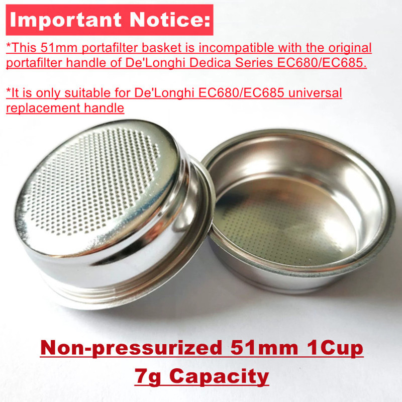 Delonghi EC680 EC685 용 51mm 커피 - Delonghi Espresso Magnifica 리뷰 및 가격